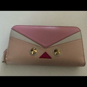 FENDI monster wallet EUC